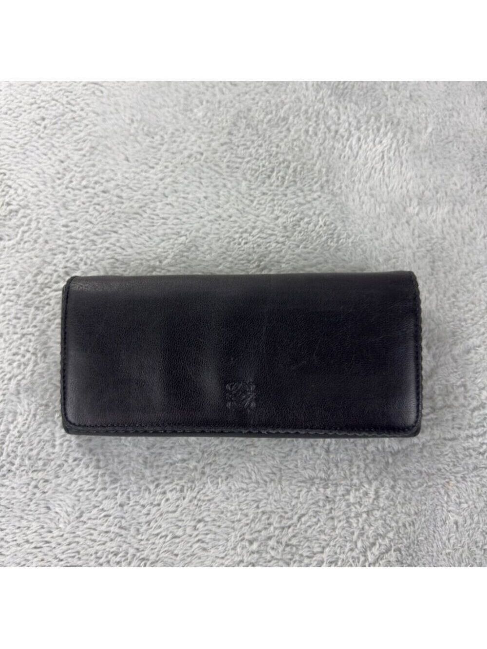 LOEWE Anagram Bifold Wallet Black Leather